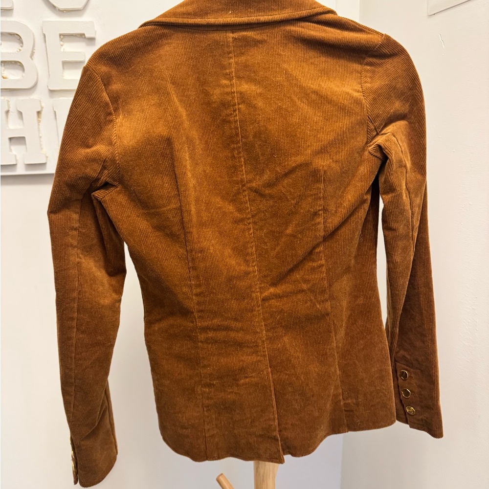 Joe's Jeans Corduroy Blazer in Rust - Picture 2 of 3